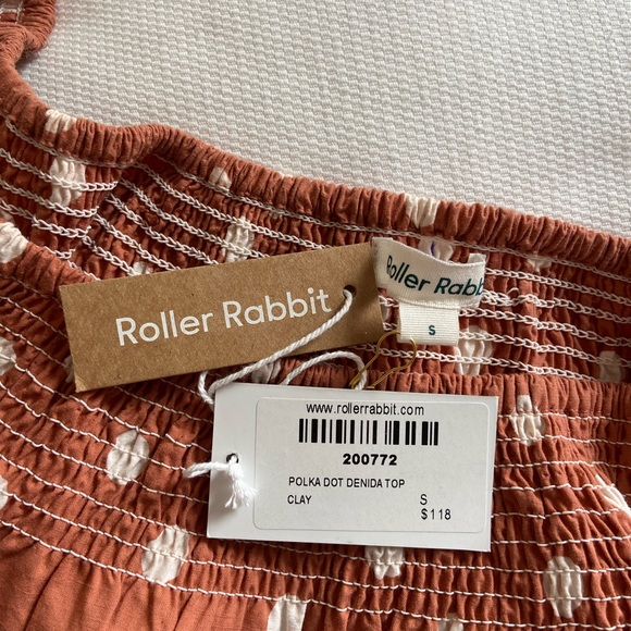 NWT roller rabbit off the shoulder top - Picture 8 of 8